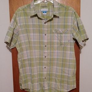 Columbia green plaid SS shirt.